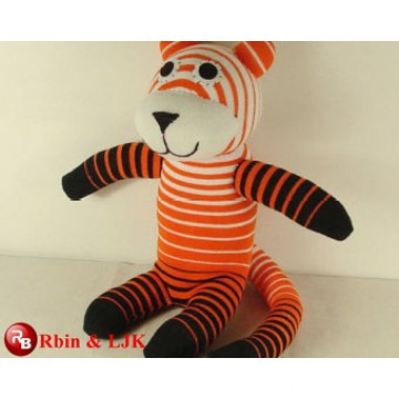 Stuffed plush soft toy tiger pattern
